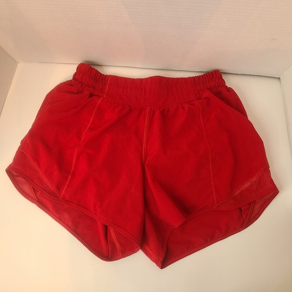 Lululemon Hotty Hot Shorts Red - Picture 1 of 8